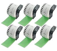 BETCKEY 6 Rolls Green DK-22223 Labels, 50mm x 30.48m