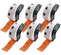 BETCKEY 6 Rolls Orange DK-11218 Labels, Φ24mm