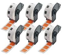 BETCKEY 6 Rolls Orange DK-11221 Labels, 23mm x 23mm