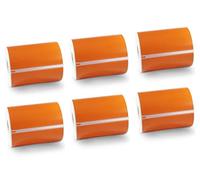 BETCKEY - 6 Rolls Orange Extra Large Shipping Labels Compatible with DYMO S0904980, 104mm x 159mm, 1320 Colored Labels Compatible with DYMO LabelWriter 4XL, NOT Fit 550 or 5XL