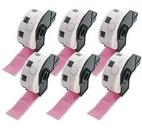 BETCKEY 6 Rolls Pink DK-11218 Labels, Φ24mm