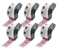 BETCKEY 6 Rolls Pink DK-11221 Labels, 23mm x 23mm