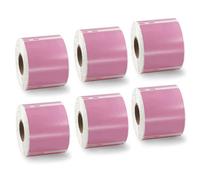 BETCKEY - 6 Rolls Pink Multi-Purpose Labels Compatible with DYMO 99015(S0722440), 54mm x 70mm, 2400 Colored Labels Compatible with DYMO LabelWriter 450, 4XL, NOT Fit 550 or 5XL