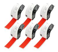 BETCKEY 6 Rolls Red DK-11201 Labels, 29mm x 90mm