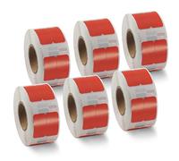 BETCKEY - 6 Rolls Red Small Multi-Purpose Labels Compatible with DYMO 11353(S0722530), 13mm x 25mm, 6000 Colored Labels Compatible with DYMO LabelWriter 450, 4XL, NOT Fit 550 or 5XL