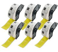 BETCKEY 6 Rolls Yellow DK-11218 Labels, Φ24mm