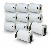 BETCKEY DK-11247 Labels, 103mm x 164mm, 10 Rolls + 2 Reusable Holders