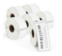 BETCKEY - Film Removable Label Replacement for DYMO 30321 (1-4/10" x 3-1/2"), Durable Waterproof Large Address Label, Compatible with DYMO 450, 4XL & Zebra Printers [6 Roll, 1560 Labels]