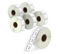 BETCKEY - Removable Compatible with DYMO 11353, 13mm x 25mm, 6000 Non Permanent Adhesive Labels Compatible with DYMO LabelWriter 450, 4XL, NOT Fit 550 or 5XL丨6 Rolls