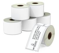 BETCKEY - Removable Compatible with DYMO 99014, 54mm x 101mm, 1440 Non Permanent Adhesive Labels Compatible with DYMO LabelWriter 450, 4XL, NOT Fit 550 or 5XL丨6 Rolls