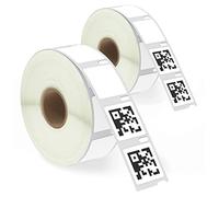 BETCKEY - Removable Compatible with DYMO S0929120, 25mm x 25mm, 1500 Non Permanent Adhesive Labels Compatible with DYMO LabelWriter 450, 4XL, NOT Fit 550 or 5XL丨2 Rolls
