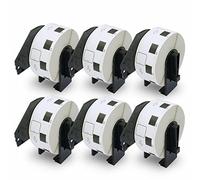 BETCKEY - Removable Labels Compatible with Brother DK-11221, 23mm x 23mm, 6000 Non Permanent Adhesive Labels Using for QL Label Printers [ 6 Rolls ]