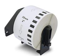 BETCKEY - Removable Labels Compatible with Brother DK-22223, 50mm x 30.48m, 1 Non Permanent Adhesive Continuous Labels Using for QL Label Printers [ 1 Roll ]