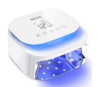 BETE 60W Cordless UV LED Nail Lamp - Rechargeable Gel Polish Dryer with Auto Sensor, 30 Beads & 4 Timer Settings Portable for Home/Salon White