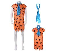 BETEAM Caveman costume Costume Savage Stage Performance Costume Primitive Role Play Party,Cartoons, Caveman, Costume Costume Accessory (XL-1 x Caveman Tunic + 1 x Tie)