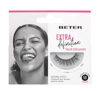 Beter - Artificial Eyelashes No. 59 Extra Definition, eyelash extensions, including glue, vegan and reusable, synthetic hair with a transparent band for a natural look, eye makeup.