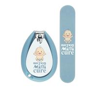 Beter - Baby Minicure Manicure and Pedicure Set, Nail Clippers and File for Newborns and Toddlers, Baby Hygiene Kit, Gift for Newborns, Newborn Baby Care Set, in Blue