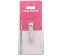 Beter Chromeplated manicure nail clipper with nail file, curved point