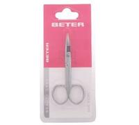 Beter Chromeplated manicure scissors, curved tip