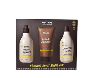 Beter - Coffee O’clock Body Care Set 3-Piece Shower Set with Bath Gel, Body Lotion, and Exfoliating Gel, Coffee and Coconut Scent, Bath Set for Women, Vegan Formulas, Gift Set