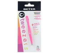 Beter - Magnetic Hair Removal Tweezers, Straight Tip for Precise and Fast Hair Removal - Fuchsia