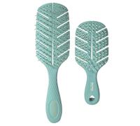 Beter - Large and MINI Natural Fiber Detangling Brush Pack, Detangling and Anti-Tugging Hairbrush, Sustainable and Vegan Materials