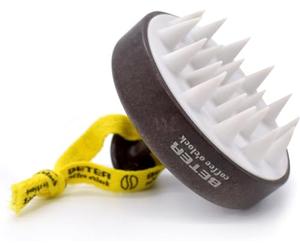 Beter - Massage Brush, Ideal for Exfoliating - Coffee O'clock, Scalp Massaging Brush, Hair Scrub, Scalp Massager, Deep Cleansing, Scalp Brush, Silicone Scalp Massager, Ideal for Travel, Shampoo Brush