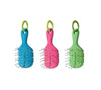 Beter - Pack 3 Natural Fiber Toothbrush Charms, Genius Tribe Special Edition, XSS keyring format with a ring for attaching to a handbag, rucksack or trousers, made from natural materials,