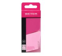 Beter - Pack of 2 Diamond-Shaped Makeup Sponges, with rounded edges, high precision, even distribution, ideal for fluid and cream makeup