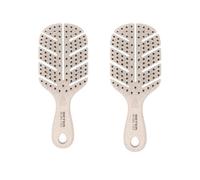 Beter - Pack of 2 MINI Anti-Pull Skeleton Hair Brushes, Natural Fiber made from wheat fibers, Detangling Brush, Anti-Knot and Anti-Breakage, Smooth and Gentle Styling, Suitable for All Hair Types