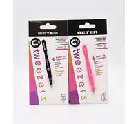 BETER -Pack of tweezers eyebrow hair removal, random colours