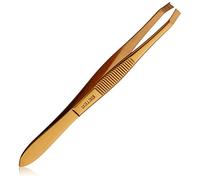 Beter - Professional Crab tip Eyebrow Tweezers, Copper Plated, Maximum Precision, Stainless
