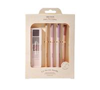 Beter - Eye Makeup Brush Set and Eyeshadow Palette with 4 Shades + Highlighter, Pure Harmony, 4 Eye and Eyebrow Brushes, Synthetic Hair and Bamboo Fibers, Perfect for Gifts, Christmas