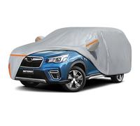 BETERNY Car Cover for 2009-2025 Subaru Forester, Waterproof Custom-fit All Weather Sun Rain UV Dust Snow Wind Protection Outdoor Indoor Forester Full Car Cover with Door Zipper and Cotton Lining-Grey
