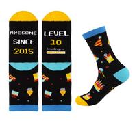BETESSIN Gifts for 10 Years Old Boys Cotton Socks Thirteen Ideas Presents for Boy Granddson Stocking Fillers Happy 10th Birthday Gifts