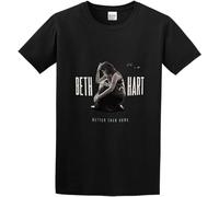 Beth Hart World Tour Concerts Mens T Shirt Logo Printed Tee Shirt Crew Neck T-Shirt for Mens Short Sleeve Tee Black XL