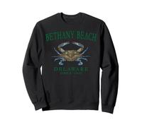 Bethany Beach Delaware Crab Town Since 1901 Green Letters Sweatshirt