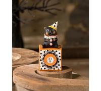 Bethany Lowe - Party Hat Kitty on Block - MA3077