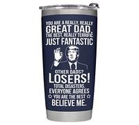 BETHEGIFT Gifts for Dad from Daughter, Son, Kids - Dad Gifts for Christmas, Fathers Day - Present for Dad - Birthday Gifts for Dad - Dad Tumbler 20oz, Navy