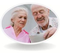 Bethel Personalized Memorial Ceramic Photo Tile - Oval 3" Waterproof Porcelain Picture for Tombstones & Graves, Headstone Plaque for Cemetery Decorations, Funeral Tribute Portrait