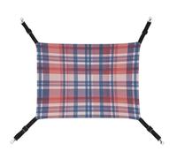 Bethel Plaid Printed Canvas Pet Hammock - Breathable & Foldable for Cats, Dogs & Small Pets - Ideal for Home, Travel & Pet Hospital - 16.9 X 13 X 7.9in