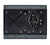 Bethesda Elder Scrolls 3D Skyrim Logo Black ID & Card Bi-Fold Wallet