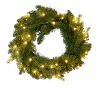 Bethlehem Lights 50cm Pre Lit Prism Wreath GREEN