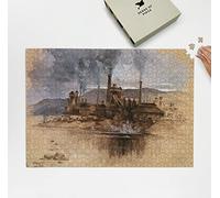 Bethlehem Steel Works | Pennsylvania | May 1881 | 1000 Piece Jigsaw Puzzle for Adults | Pennsylvania Puzzle