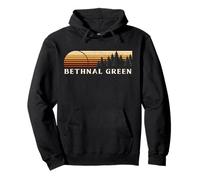 Bethnal Green, England Evergreen Vintage Sunset Pullover Hoodie