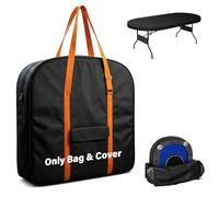 Bethshaya Foldable Poker Table Bag + Protective Cover (Fits 71" Tables) | 600D Oxford Fabric + Silver-Coated Dustproof Layer, Adjustable Shoulder Strap & Multi-Pocket Storage