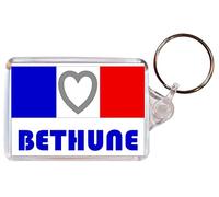 Bethune - Love France/French Towns & Cities Flag - Double Sided Large Keyring Souvenir/Gift/Present