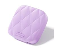 Betife 4 Compartment Pill Box with Lid, Travel Pill Organiser with Mirror