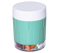 Betife Large Pill Dispenser 7 Compartments, Monthly Pill Box Organiser Hold Vitamin Supplement, Extra Large Medicine Storage Box for Daily Tablet Medication, No Mixing Pill Pot, Cyan (21Pcs Labels)