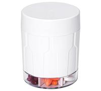 Betife Large Pill Dispenser 7 Compartments, Monthly Pill Box Organiser Hold Vitamin Supplement, Extra Large Medicine Storage Box for Daily Tablet Medication, No Mixing Pill Pot, White (21Pcs Labels)
